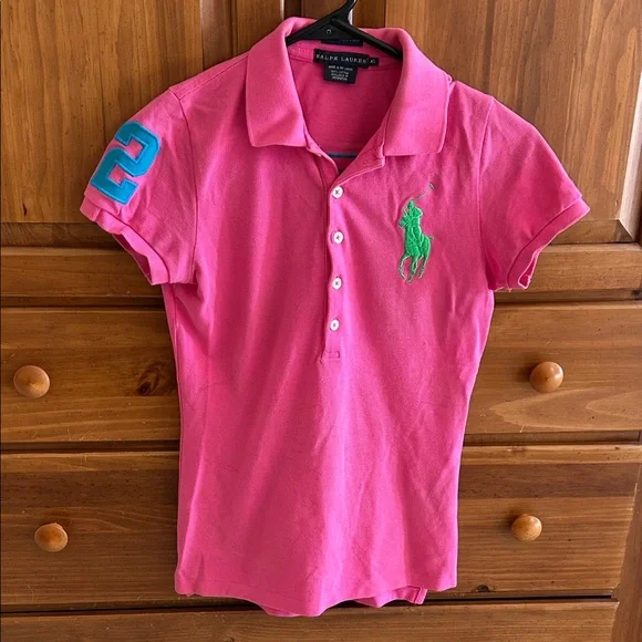 Ralph Lauren junior’s Pink Polo Shirt - Picture 1 of 5